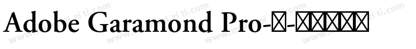 Adobe Garamond Pro-常字体转换